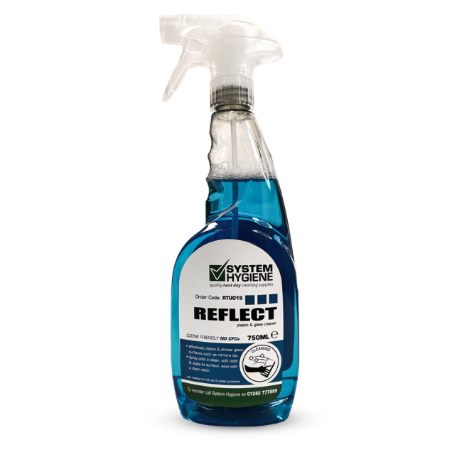 System Hygiene Reflect Glass & Plastic Cleaner - 750ml System Hygiene Reflect Glass & Plastic Cleaner - 750ml