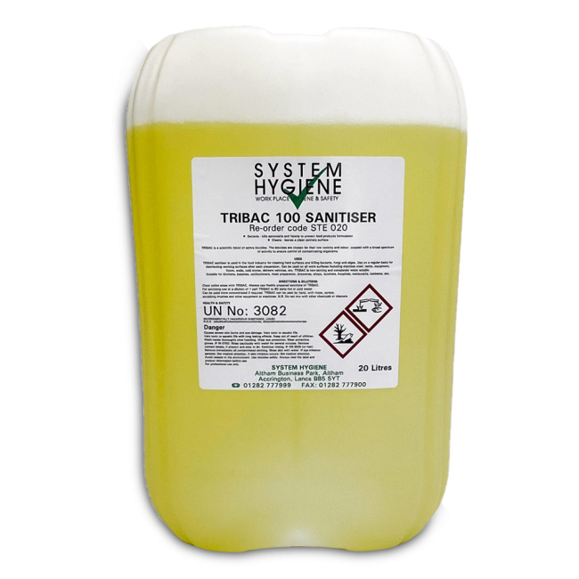 System Hygiene Tribac 100 Hard Surface Sanitiser - 20ltr System Hygiene Tribac 100 Hard Surface Sanitiser - 20ltr
