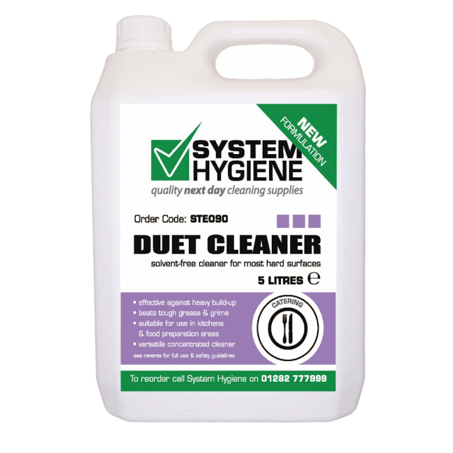 System Hygiene Duet Solvent Free Cleaner - 5ltr System Hygiene Duet Solvent Free Cleaner - 5ltr
