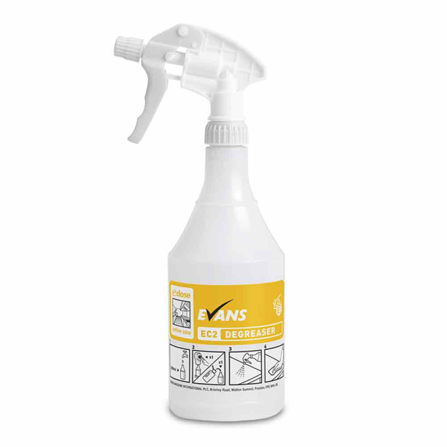 Evans Vanodine EC2 (Yellow Zone) Empty Bottle & Trigger Spray Evans Vanodine EC2 (Yellow Zone) Empty Bottle & Trigger Spray
