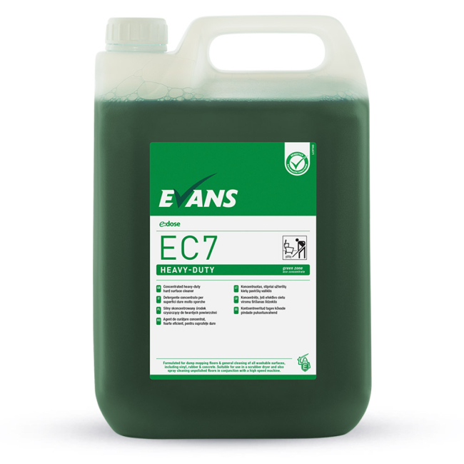 Evans Vanodine EC7 (Green Zone) Heavy Duty Concentrated Cleaner - 5ltr Evans Vanodine EC7 (Green Zone) Heavy Duty Concentrated Cleaner - 5ltr