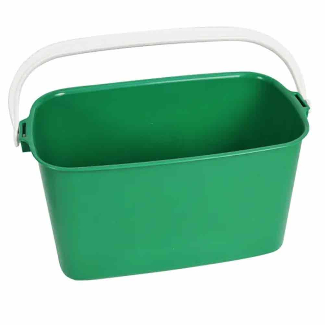 Green Rectangular Window Cleaning Bucket - 9ltr - Each Green Rectangular Window Cleaning Bucket - 9ltr - Each