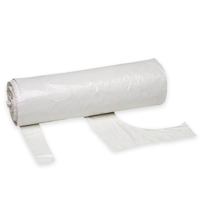 White Disposable Polythene Aprons on a Roll - Pack of 200 White Disposable Polythene Aprons on a Roll - Pack of 200