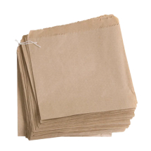 Brown Strung Kraft Paper Bags (10inch x 10inch) - Case of 1000