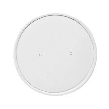 8oz Heavy Duty White Soup Cup Lids - Case of 500