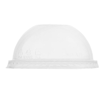 8oz Compostable Clear Dome Lid - Case of 1000