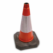 High-Vis Road Caution Cone (500mm / 18inch) - Each