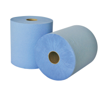 Leonardo (RTB200) 200m 1ply Blue Towel Rolls - Case of 6