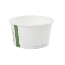 12oz White Biodegradable Soup Container - Case of 500