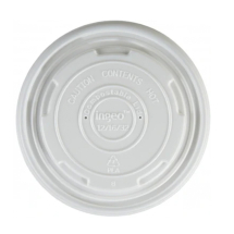 Flat Compostable Soup Container Lid - Case of 500