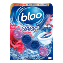 Bloo Colour Active Flower Toilet Rim Block - Each