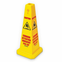 Yellow Caution Tri-Cone (910mm / 36inch) - Each