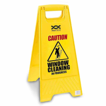 Plastic Folding 'Window Cleaning' Caution Sign - Each