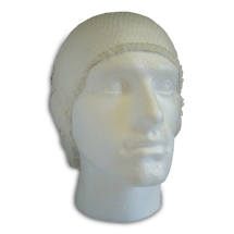 White Knotted Hairnets - Case of 100