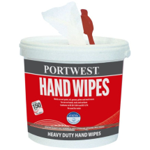 Portwest IW10 Heavy Duty Hand Wipes - Tub Of 150