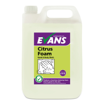 Evans Vanodine Citrus Hand, Hair and Body Foam Soap 5ltr