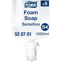 Tork S4 Sensitive Foam Soap (520701) - Case of 6 x 1000ml