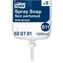 Tork (620701) Non-Perfumed High Capacity Spray Soap - Case of 6 x 1000ml