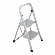 2-Tread White Kitchen Steps - Each
