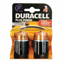 Duracell Plus Type C MN1440 Batteries 1.5V - Pack of 2