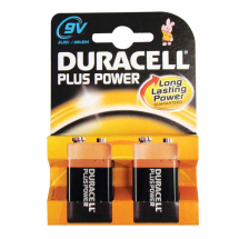 Duracell Plus PP3 MN1604 Batteries 9V - Pack of 2