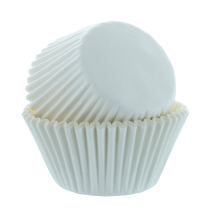 White Plain Muffin Cases - Sleeve of 250