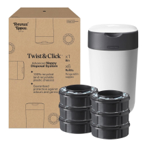Tommee Tipee Twist And Click Bin And 6 Refill Cassette Pack