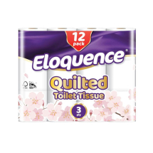 Eloquence Luxury Quilted 3ply White Toilet Tissue - Case Of 60