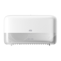 Tork (558040) T7 Coreless Mid-Size Toilet Roll Dispenser - White