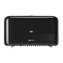 Tork (558040) T7 Coreless Mid-Size Toilet Roll Dispenser - Black