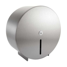 Brushed Stainless Steel Jumbo Toilet Roll Dispenser (30cm / 12inch)