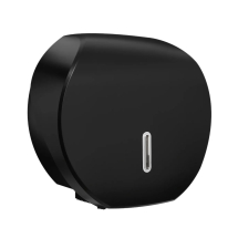 Halo Black Plastic Jumbo Toilet Roll Dispenser - Each