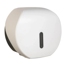 Halo White Plastic Jumbo Toilet Roll Dispenser - Each