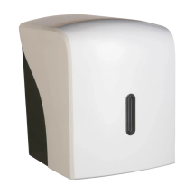 Halo White Plastic Centre Feed Dispenser - Each