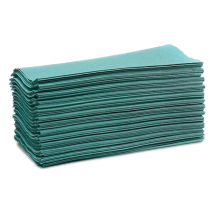 Heavyweight Green 1ply Interleaved Paper Hand Towels (224mm x 222mm) - Case of 4284