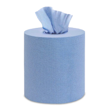 Blue 120m Embossed 2ply Centrefeed Rolls (16.6cm) - Case of 6