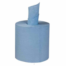 Blue 120m 2ply Coreless Centrefeed Rolls (16.8cm) - Case of 6