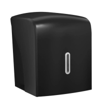 Halo Black Plastic Centre Feed Dispenser - Each