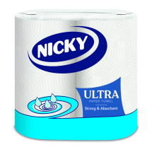 Nicky Ultra Luxury 3ply Kitchen Roll - Case of 20