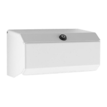 White Metal (25cm/10inch) Couch / Hygiene Roll Dispenser - Each