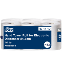 Tork (471110) White H13 2ply Hand Towel Rolls - Case of 6