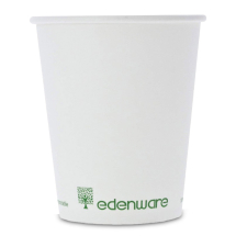 White PLA Compstable Single Wall (4oz) Espresso Cups - Case of 1000