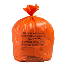 80Ltr 20Kg Orange UN Clinical Waste Bags (370x711x965mm) - Case of 200