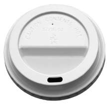 White Sip Lids for Disposable (12oz / 16oz) Cups - Case of 1000