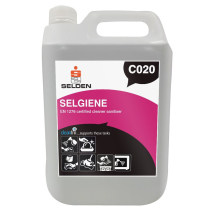 Selden (C020) Selgiene Food Grade Cleaner Sanitiser - Case of 2x5lts