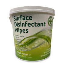 Sterilising Blue Surface Disinfectant Moist Wipes - Tub of 1000