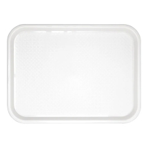 White Plastic Food Tray - Each