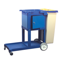 Heavy Duty Plastic Wastebin for Jolly Trolley Janitorial Truck - Each