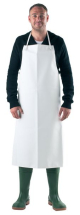 White 48inch PVC Apron With Ties - Each