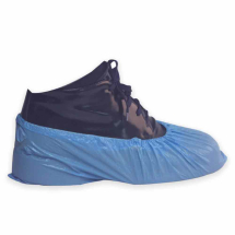 Blue 40cm (16inch) Disposable Polythene Overshoes - Case of 1000